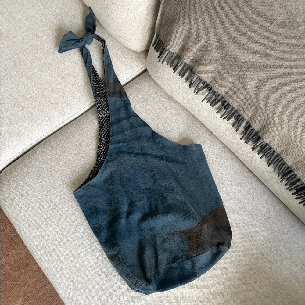 reversible and adjustable knot handmade thai hobo bucket bag